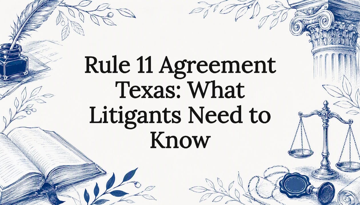 Decorative title card illustration for legal agreement article